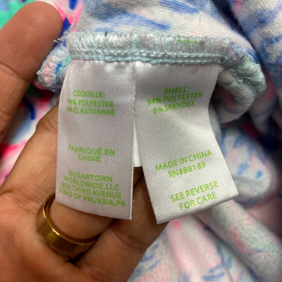 Lilly Pulitzer Shorts Shorts Womens XXS Multicolor Robyn Velour Cabana - Picture 3 of 6